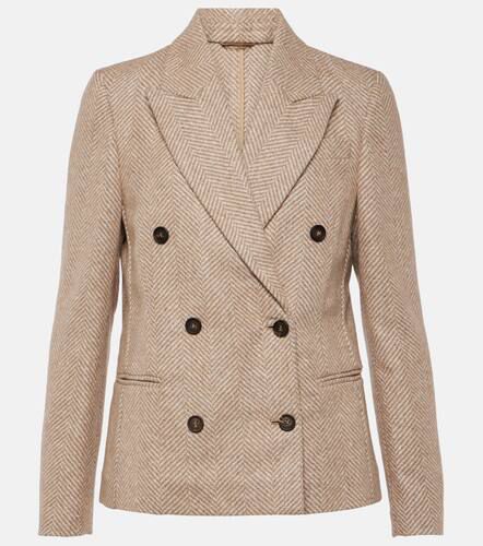 Chevron wool-blend blazer - Brunello Cucinelli - Modalova