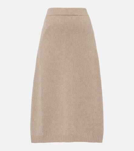 Wool and silk blend midi skirt - Brunello Cucinelli - Modalova