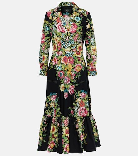 Abito midi in cotone con stampa - Etro - Modalova