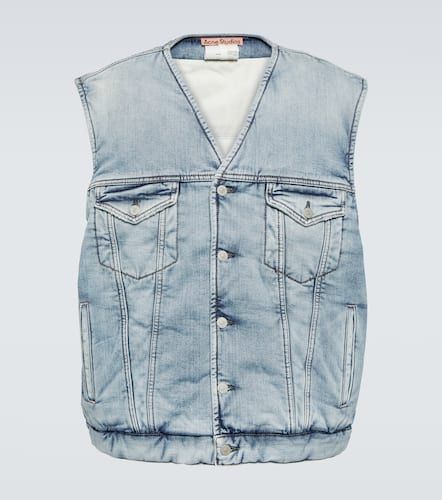 Chaleco en denim acolchado - Acne Studios - Modalova