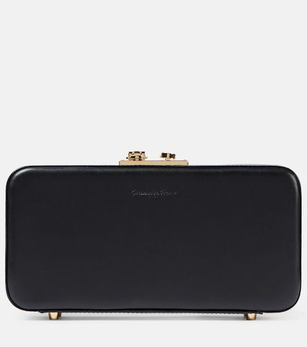 Gianvito Rossi Vali leather clutch - Gianvito Rossi - Modalova