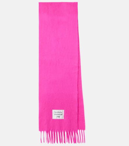 Acne Studios Logo wool-blend scarf - Acne Studios - Modalova