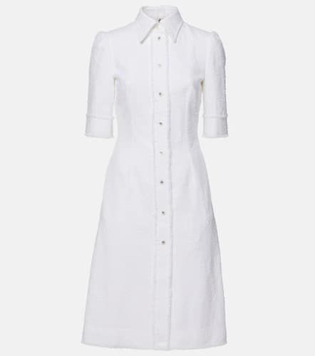 Cotton-blend tweed shirt midi dress - Dolce&Gabbana - Modalova
