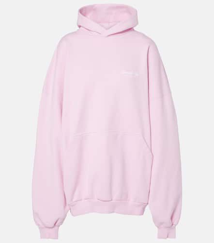 Oversized cotton jersey hoodie - Balenciaga - Modalova