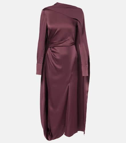 Erdem Draped satin midi dress - Erdem - Modalova