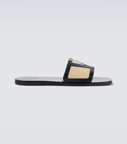 VLogo leather slides - Valentino Garavani - Modalova