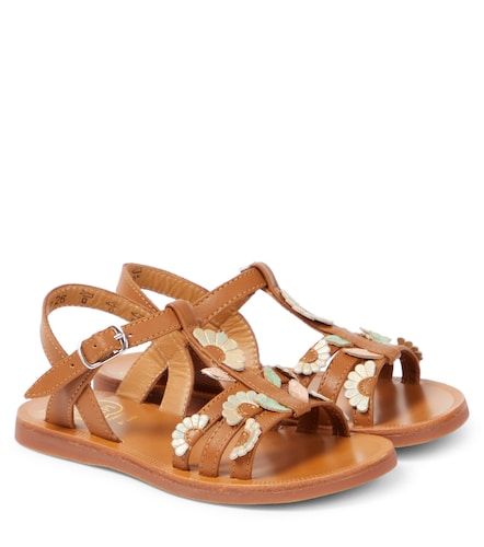 Sandalias Plagette Multi Daisy de piel - Pom d'Api - Modalova
