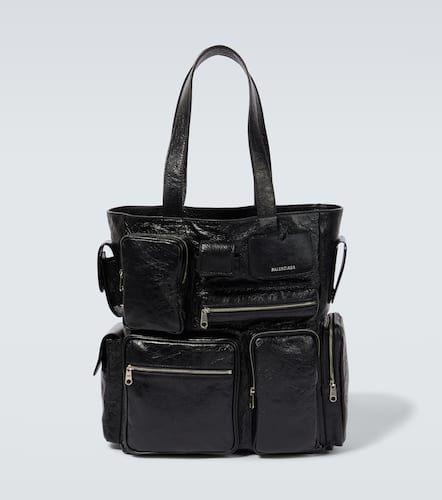 Superbusy distressed leather tote bag - Balenciaga - Modalova