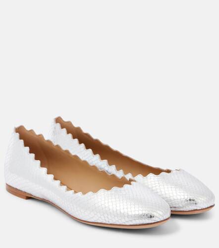 ChloÃ© Lauren croc-effect leather ballet flats - Chloe - Modalova