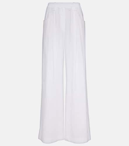 High-rise cotton wide-leg pants - Brunello Cucinelli - Modalova