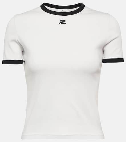 CourrÃ¨ges Reedition logo cotton T-shirt - Courreges - Modalova