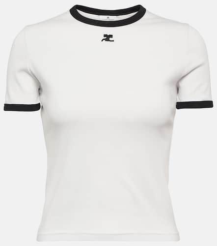 CourrÃ¨ges Reedition logo cotton T-shirt - Courreges - Modalova