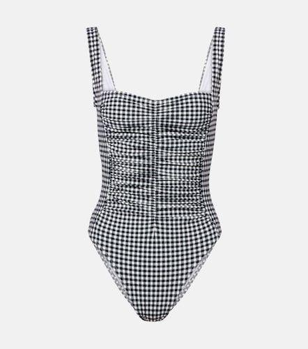 Ruched gingham swimsuit - Karla Colletto - Modalova