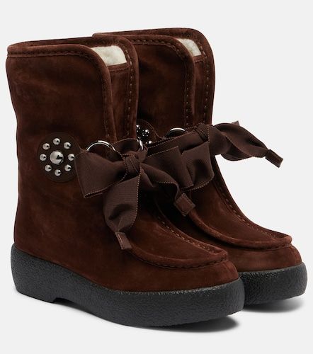 Snowish suede ankle boots - Valentino Garavani - Modalova
