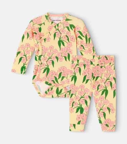 Bebé - set de body y pantalones florales - Mini Rodini - Modalova