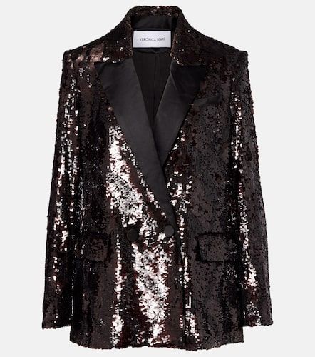Blazer cruzado con lentejuelas - Veronica Beard - Modalova