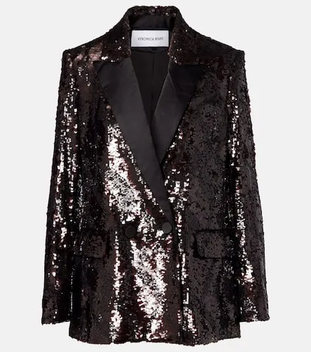 Sequined double-breasted blazer - Veronica Beard - Modalova