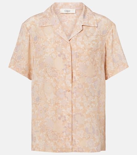 Chloé Camicia in seta con stampa floreale - Chloe - Modalova