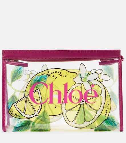 Soleil Small leather-trimmed pouch - Chloe - Modalova