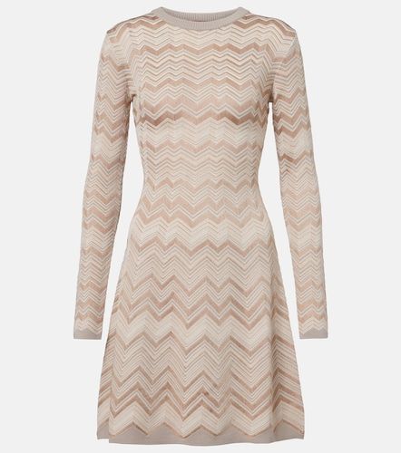 Abito corto in maglia a zig zag - Missoni - Modalova