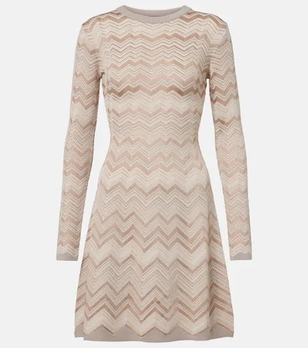 Vestido corto de punto en zigzag - Missoni - Modalova