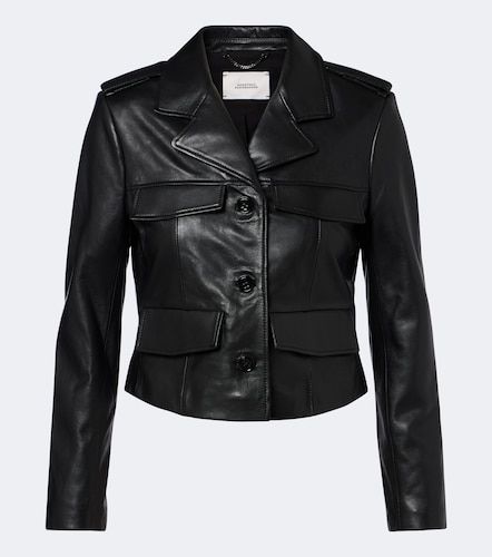 Cropped leather jacket - Dorothee Schumacher - Modalova