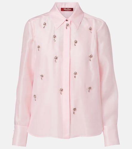 Camicia in seta con cristalli - Max Mara - Modalova