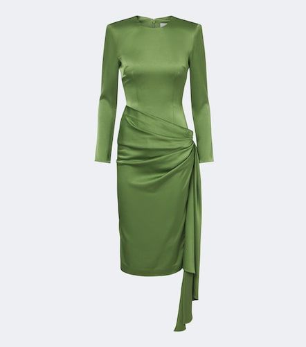 Vestido midi de crepé de satén drapeado - Alex Perry - Modalova