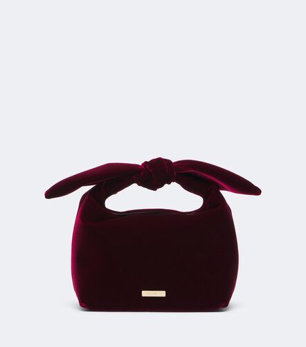 Bolso Bow Tie Mini de terciopelo - Aquazzura - Modalova