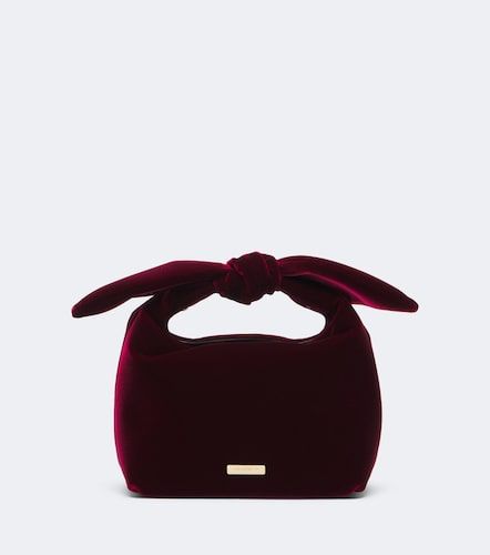 Borsa a mano Bow Tie Mini in velluto - Aquazzura - Modalova