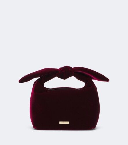 Henkeltasche Bow Tie Mini aus Samt - Aquazzura - Modalova