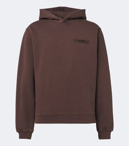 Felpa con cappuccio in cotone con logo - Jacquemus - Modalova