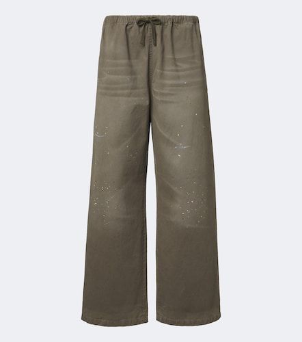 Pantalones anchos de sarga de algodón - Acne Studios - Modalova