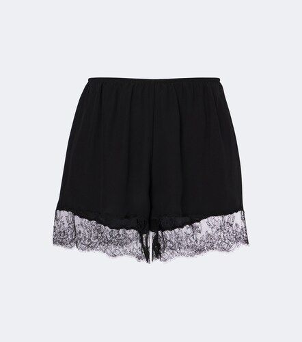 Shorts en mezcla de seda con encaje - Dolce&Gabbana - Modalova