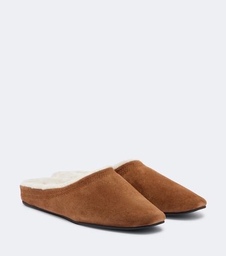 Mules Narcisa in suede con shearling - Veronica Beard - Modalova