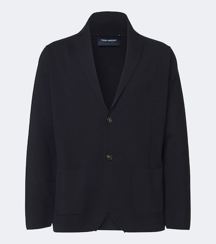 Blazer de punto de lana - Thom Sweeney - Modalova