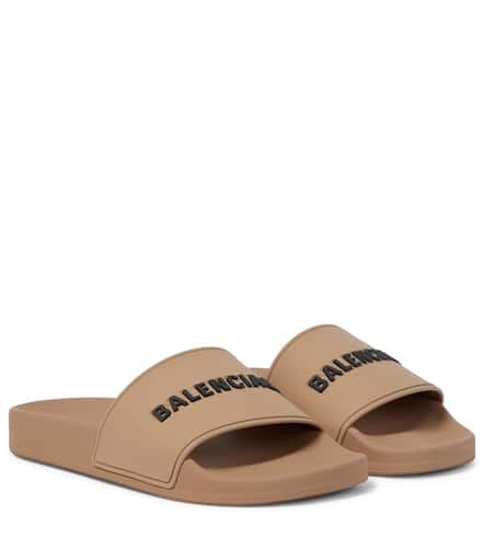 Balenciaga Logo rubber slides - Balenciaga - Modalova