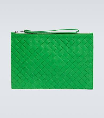 Intrecciato Large leather pouch - Bottega Veneta - Modalova