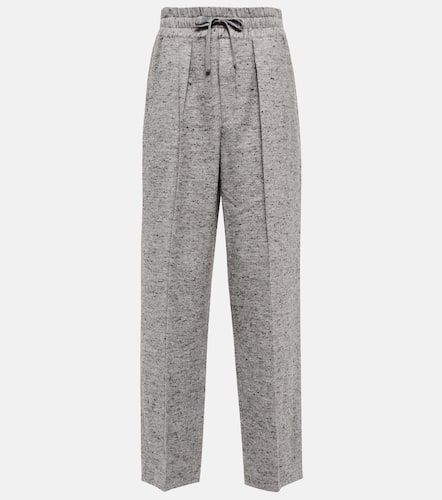 High-rise cotton-blend pants - Marant Etoile - Modalova