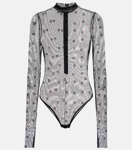 G jacquard-knit tulle bodysuit - Givenchy - Modalova
