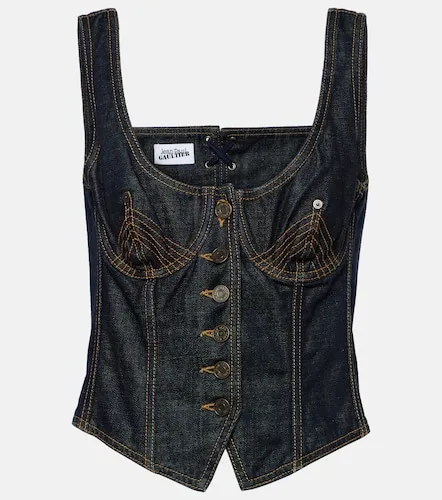 Jean Paul Gaultier Bustier de denim - Jean Paul Gaultier - Modalova