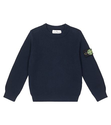 Compass cotton jersey sweatshirt - Stone Island Junior - Modalova