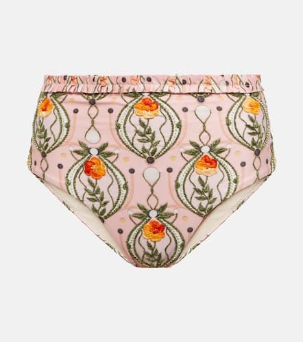 Nopal Lunar embroidered bikini bottoms - Agua by Agua Bendita - Modalova