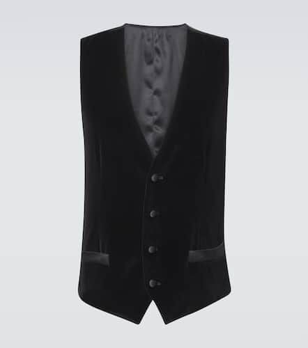 Cotton and silk velvet vest - Dolce&Gabbana - Modalova