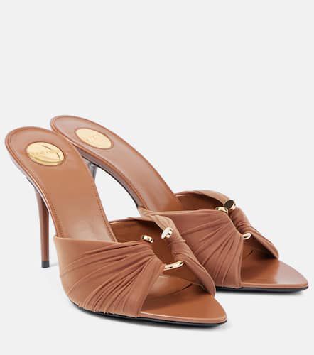 Lola 90 draped jersey mules - Saint Laurent - Modalova