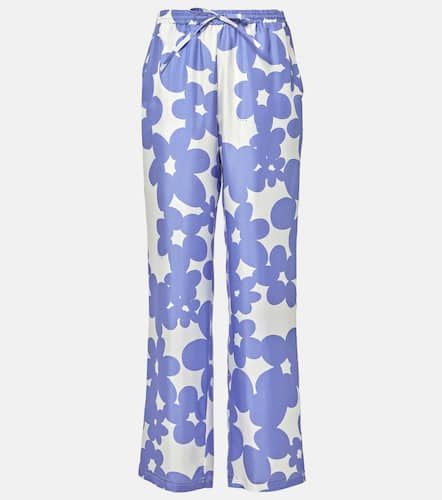 Marni Floral silk wide-leg pants - Marni - Modalova