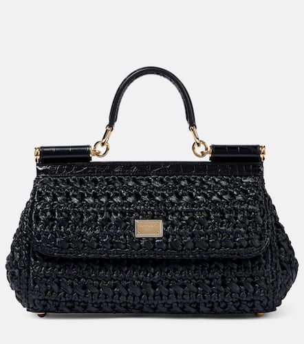 Sicily Medium raffia tote bag - Dolce&Gabbana - Modalova