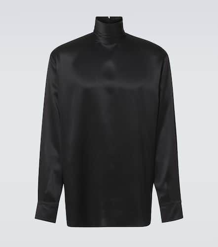 Turtleneck silk satin shirt - Dolce&Gabbana - Modalova