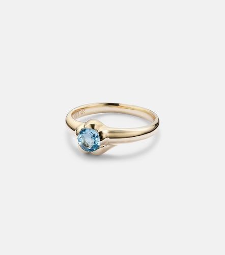 Morrison 14kt ring with blue topaz - Stone and Strand - Modalova