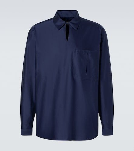 Camicia in cotone e seta - Giorgio Armani - Modalova